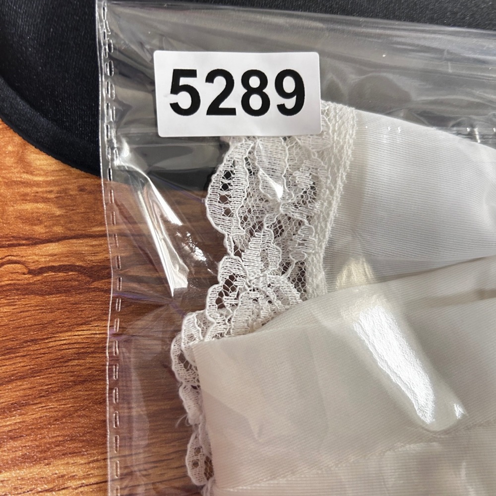 Vintage Women Coquette Cottagecore Full Slip Dress XS White Lace Trim Romantic - Picture 5 of 5